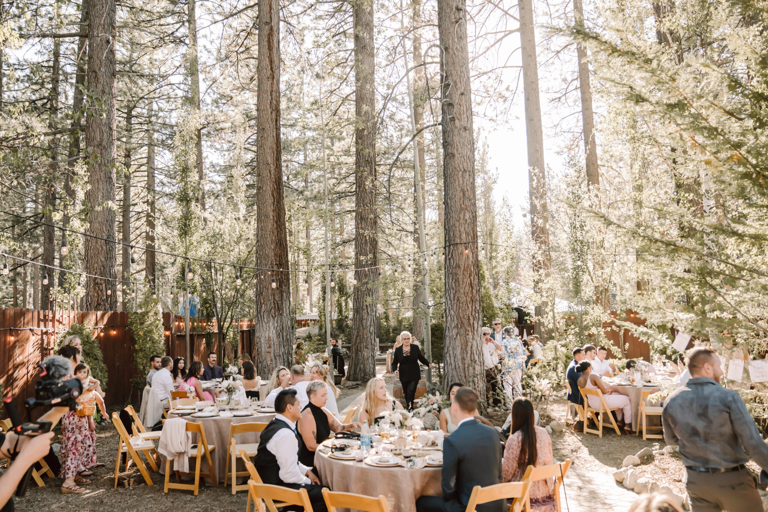 A wedding reception a the Lakeview Social in Lake Tahoe