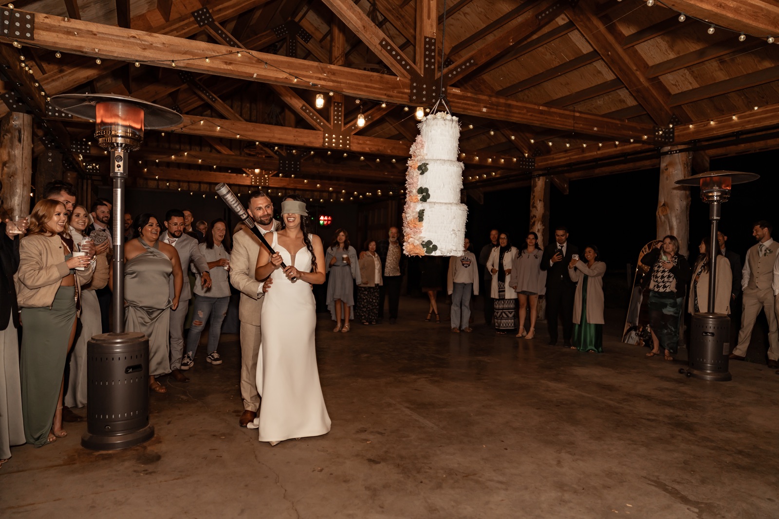 Couple enjoys their wedding reception at Hideout at Kirkwood in California