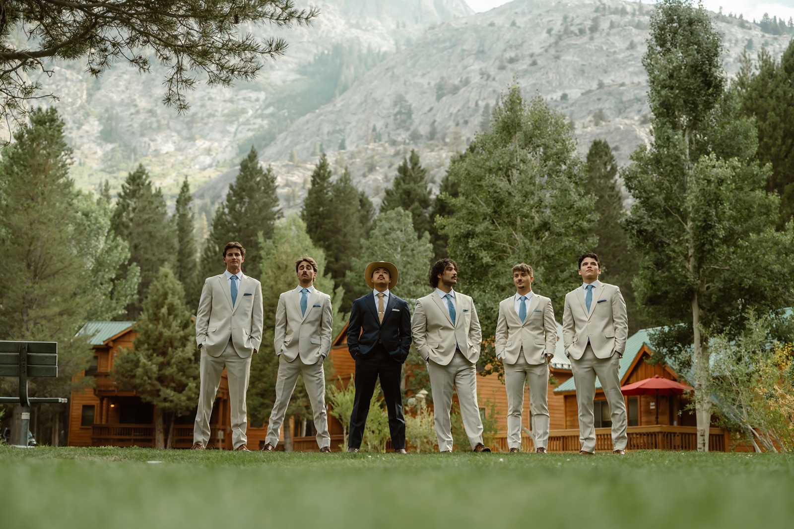 Groom and groomsmen at the Double Eagle Resort wedding