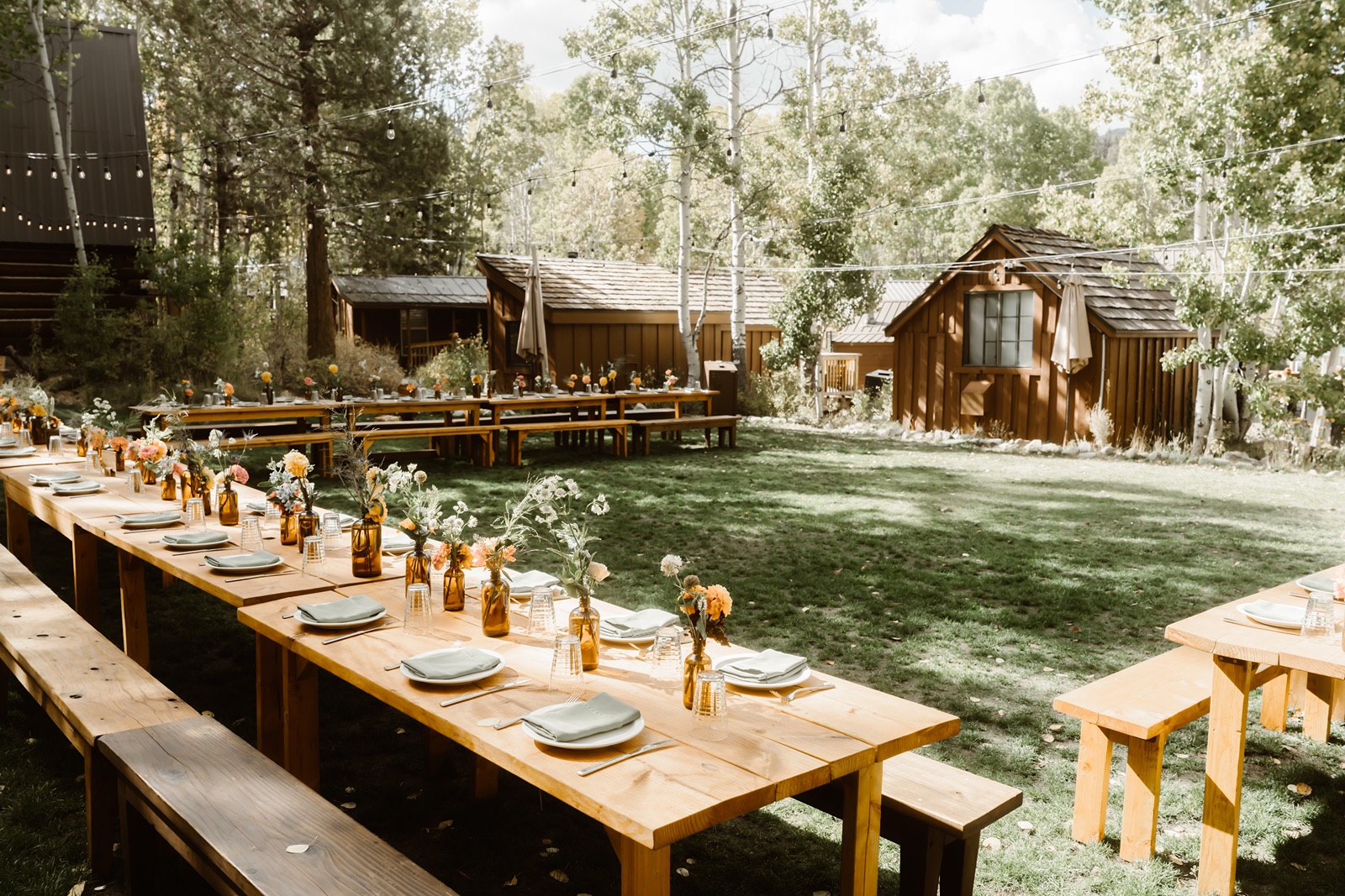 Desolation Hotel outdoor wedding reception space