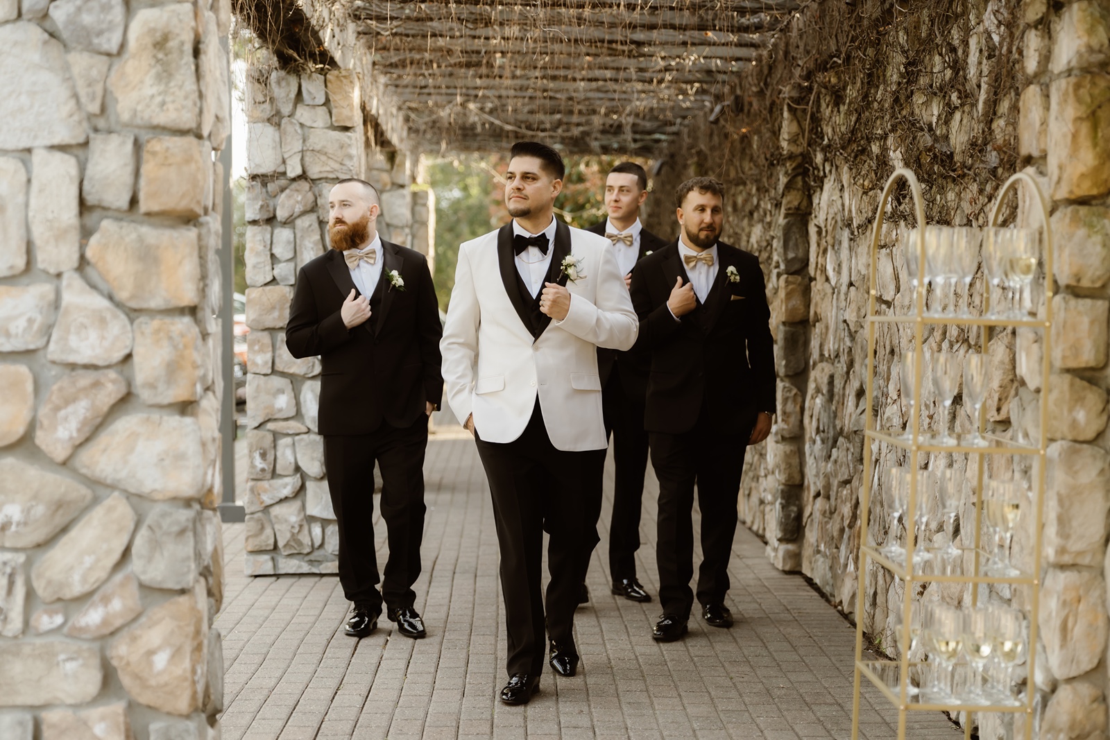Groomsmen at the Stonetree Estate wedding